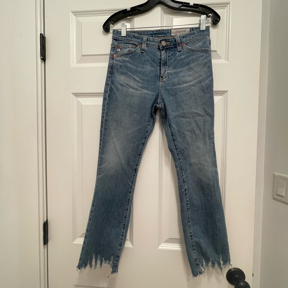 AG cropped flair jeans 25R